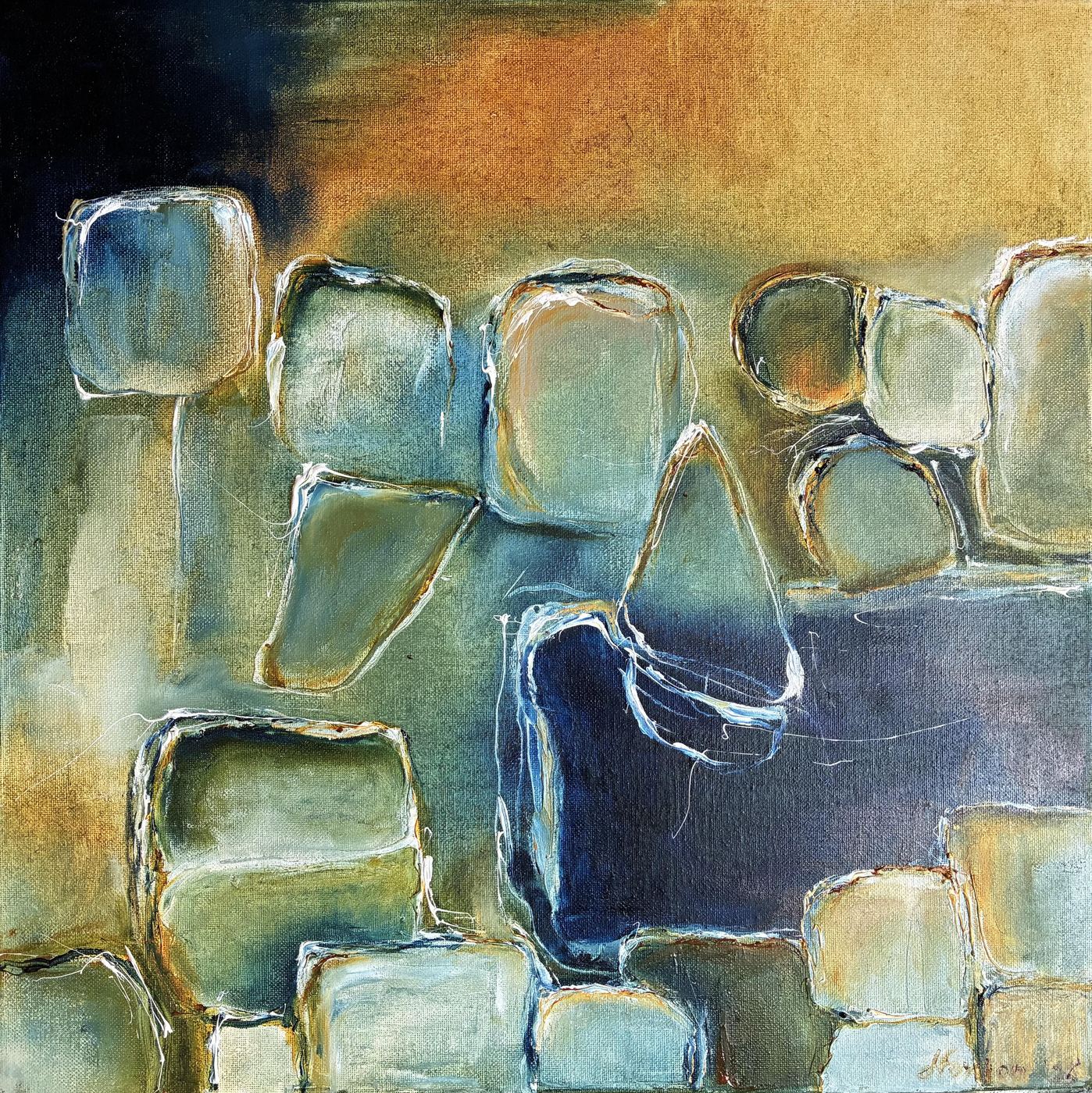 Boat Harbour by Jen Foxton — 2026, 46cm x 46cm.