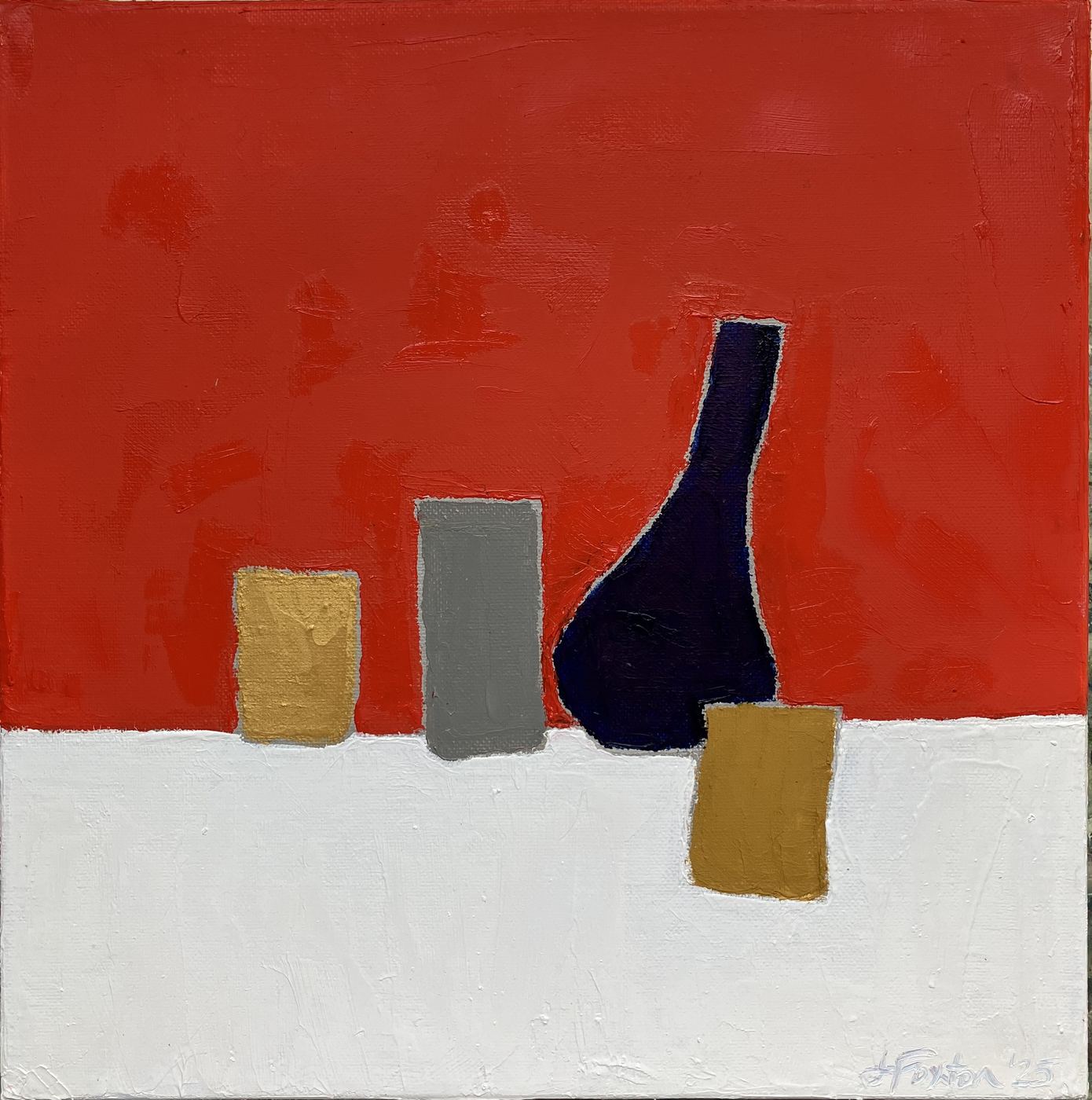 Gold Beaker I by Jen Foxton — 2025, 31cm x 31cm.