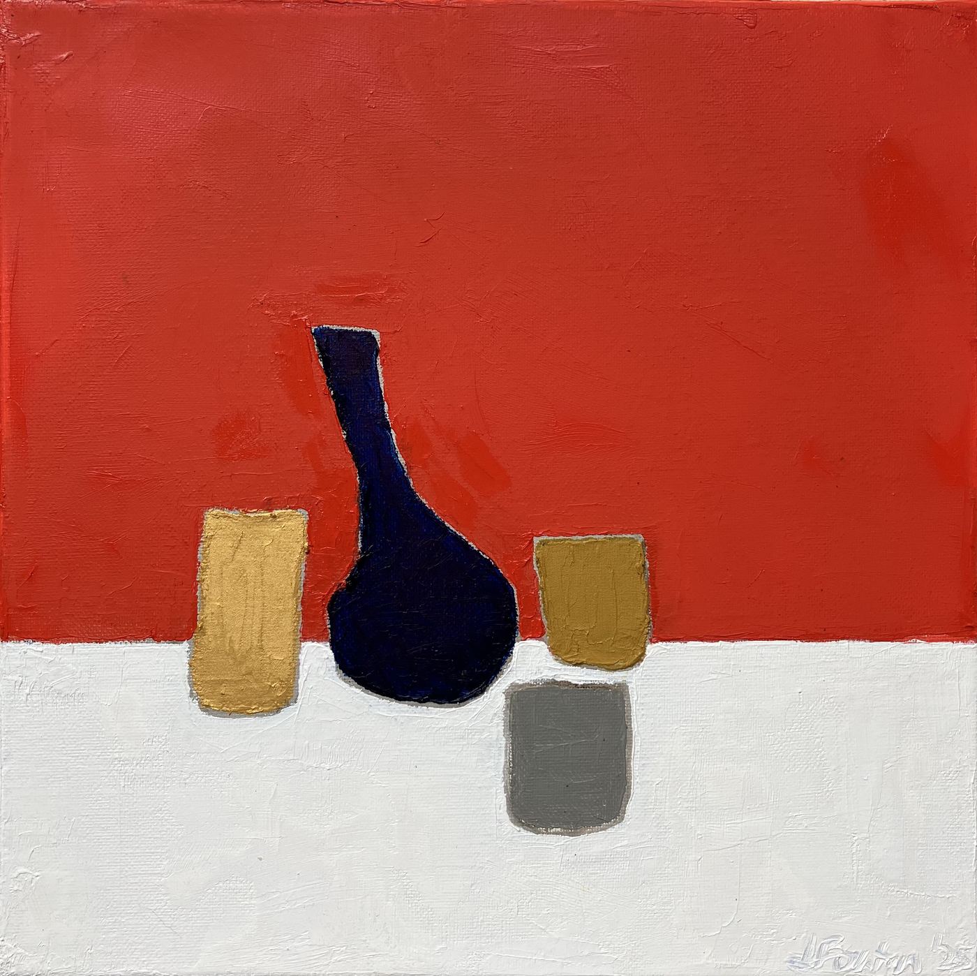 Gold Beaker II by Jen Foxton — 2025, 31cm x 31cm.