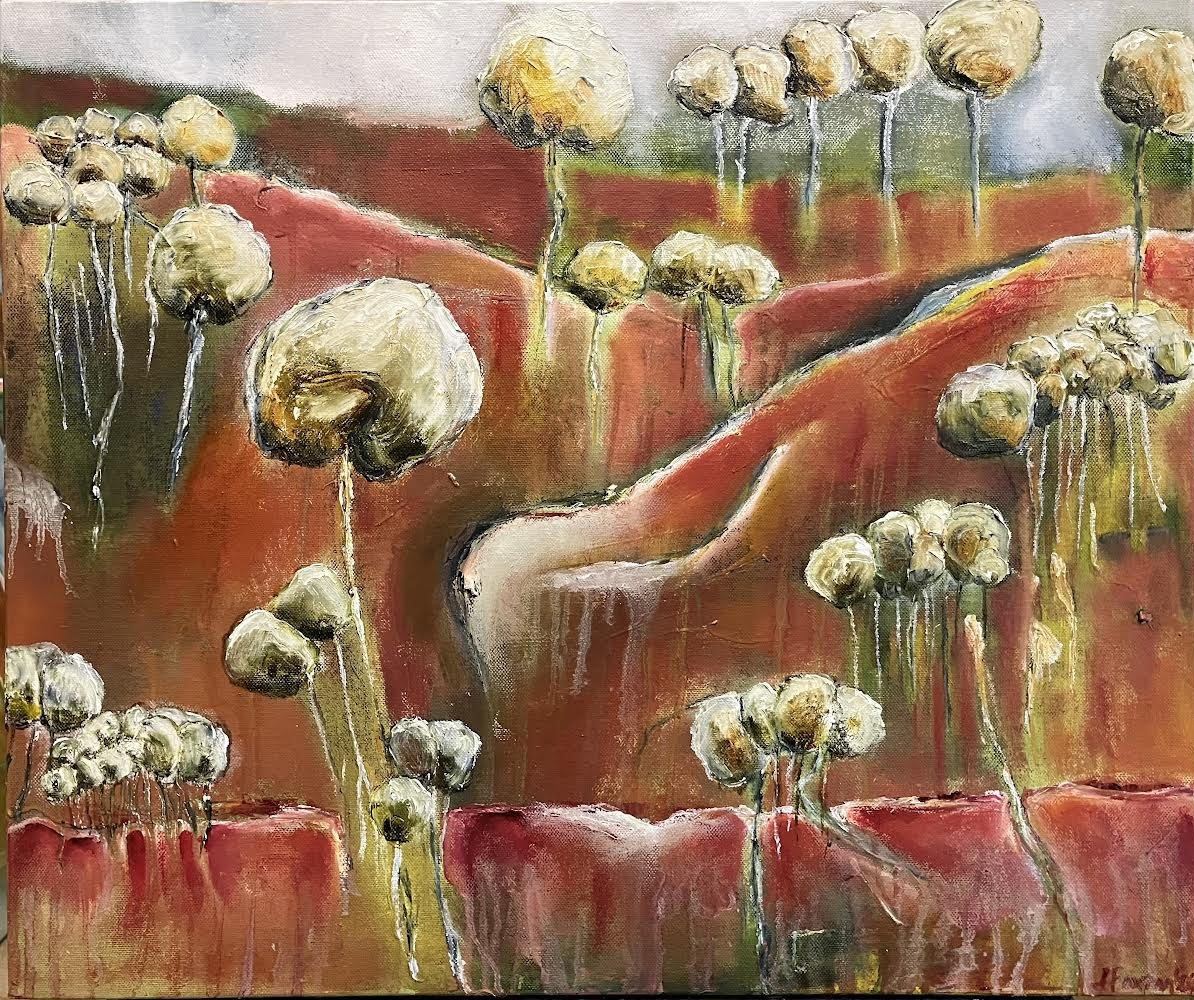 Terracotta by Jen Foxton — 2023, 62cm x 52cm.