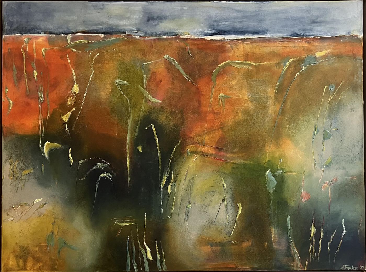 Coastal by Jen Foxton — 2023, 102cm x 77cm.