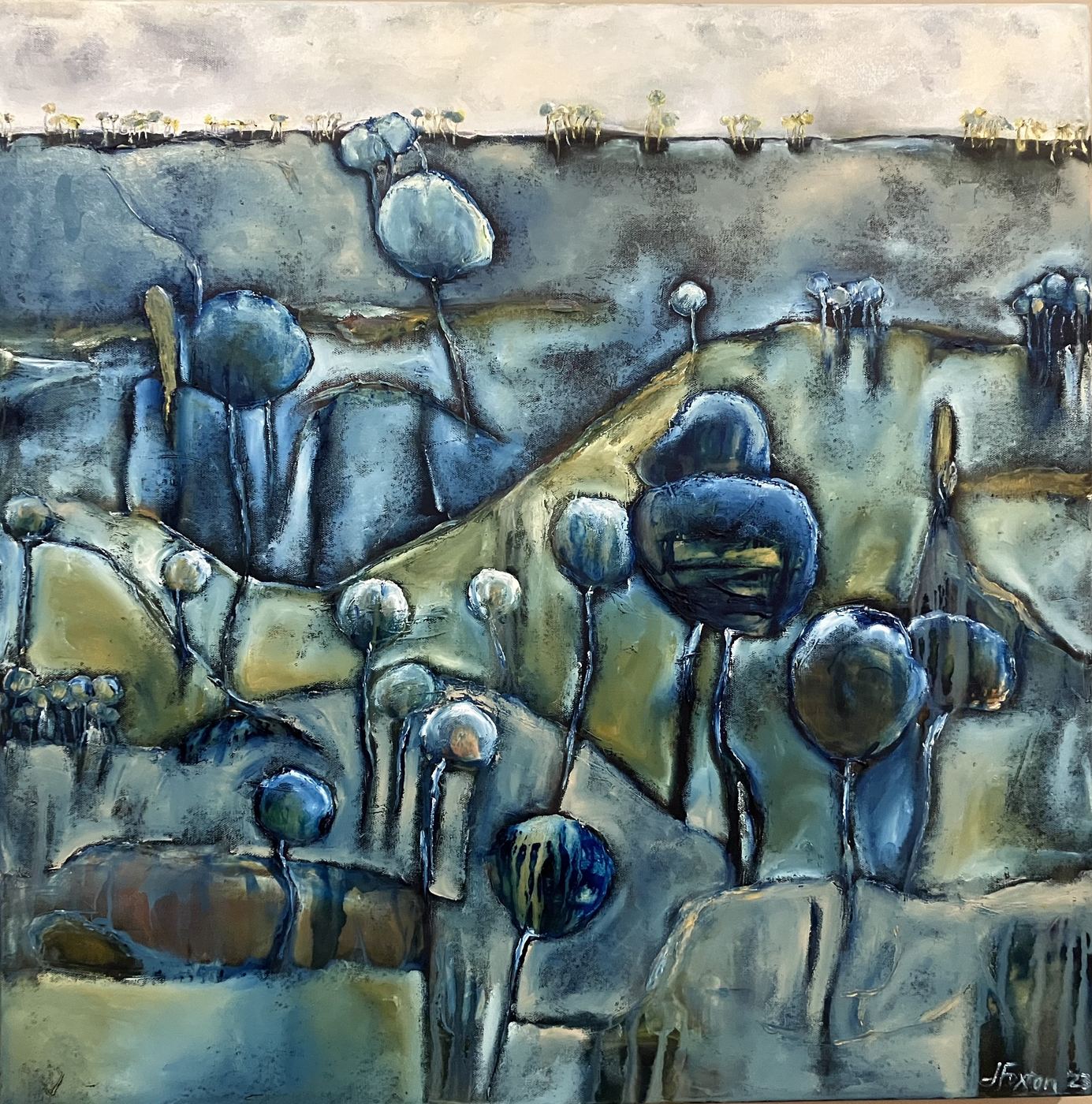 Bewildered by Jen Foxton — 2023, 75cm x 75cm.