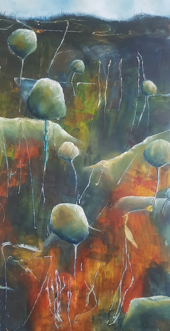 Track Through the Hills by Jen Foxton — 2023, 120cm x 62cm.