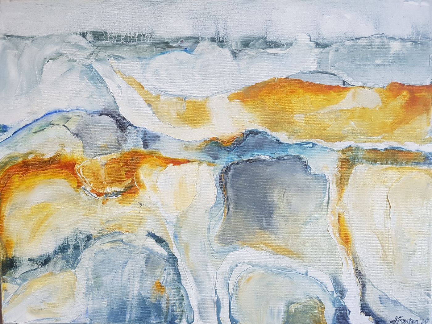 Flood by Jen Foxton — 2020, 61cm x 61cm.