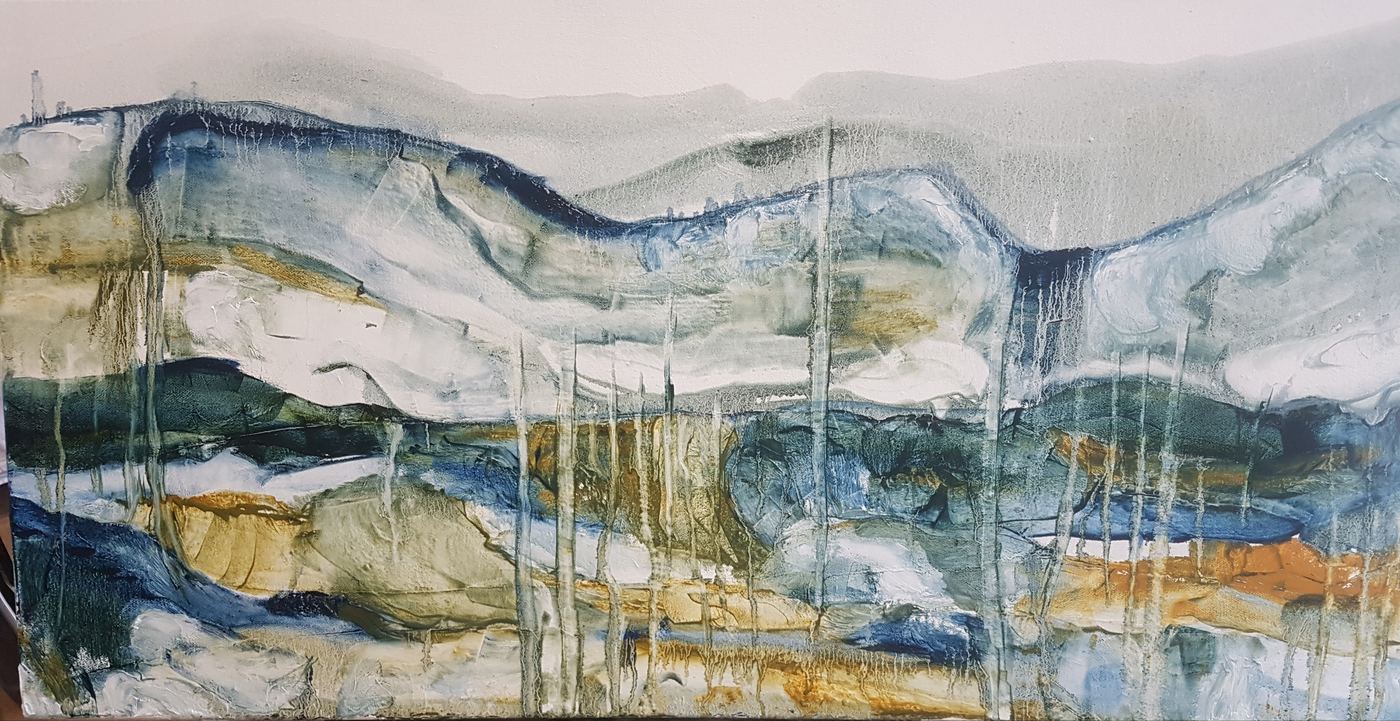 Rivers by Jen Foxton — 2019, 92cm x 46cm.