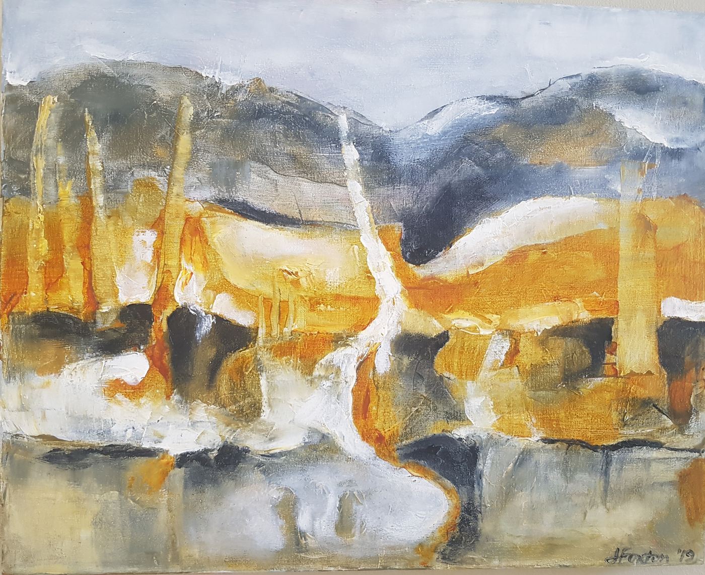 Symbols of a Landscape by Jen Foxton — 2019, 51cm x 41cm.