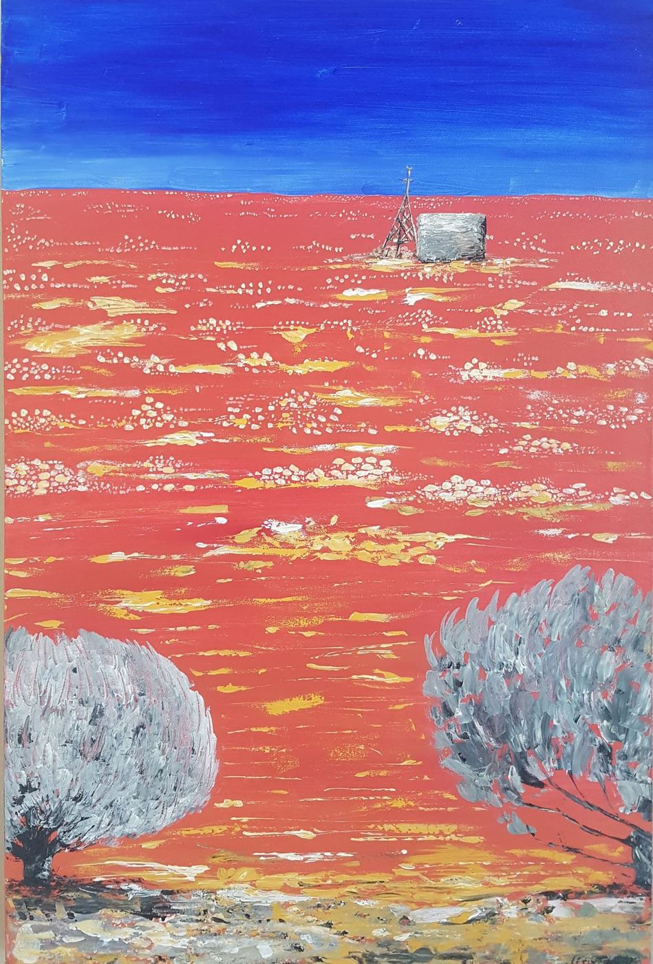WA Landscape by Jen Foxton — 2007, Acrylic, 61cm x 91cm.