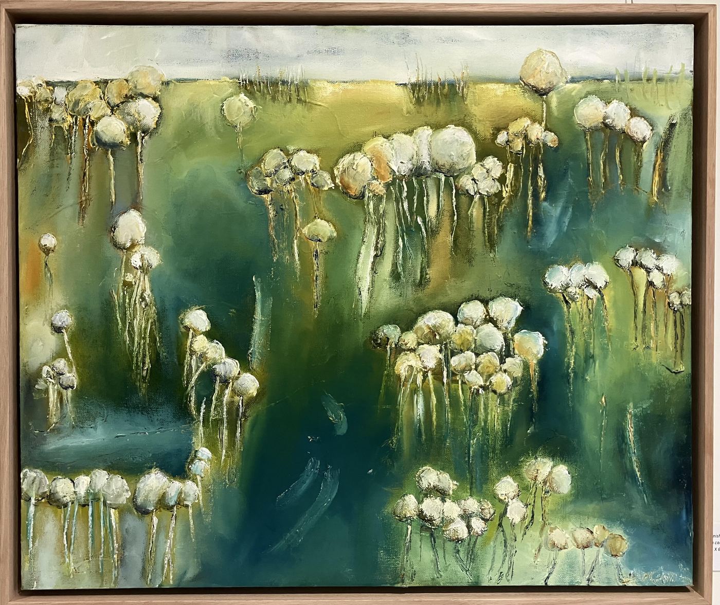 Replenished by Jen Foxton — 2024, Oil on canvas framed, 62cm x 52cm.